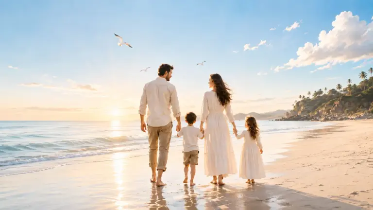 Family sunset
