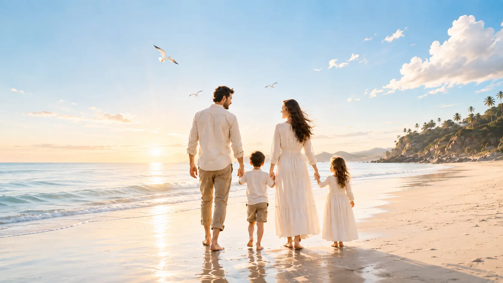 Family sunset